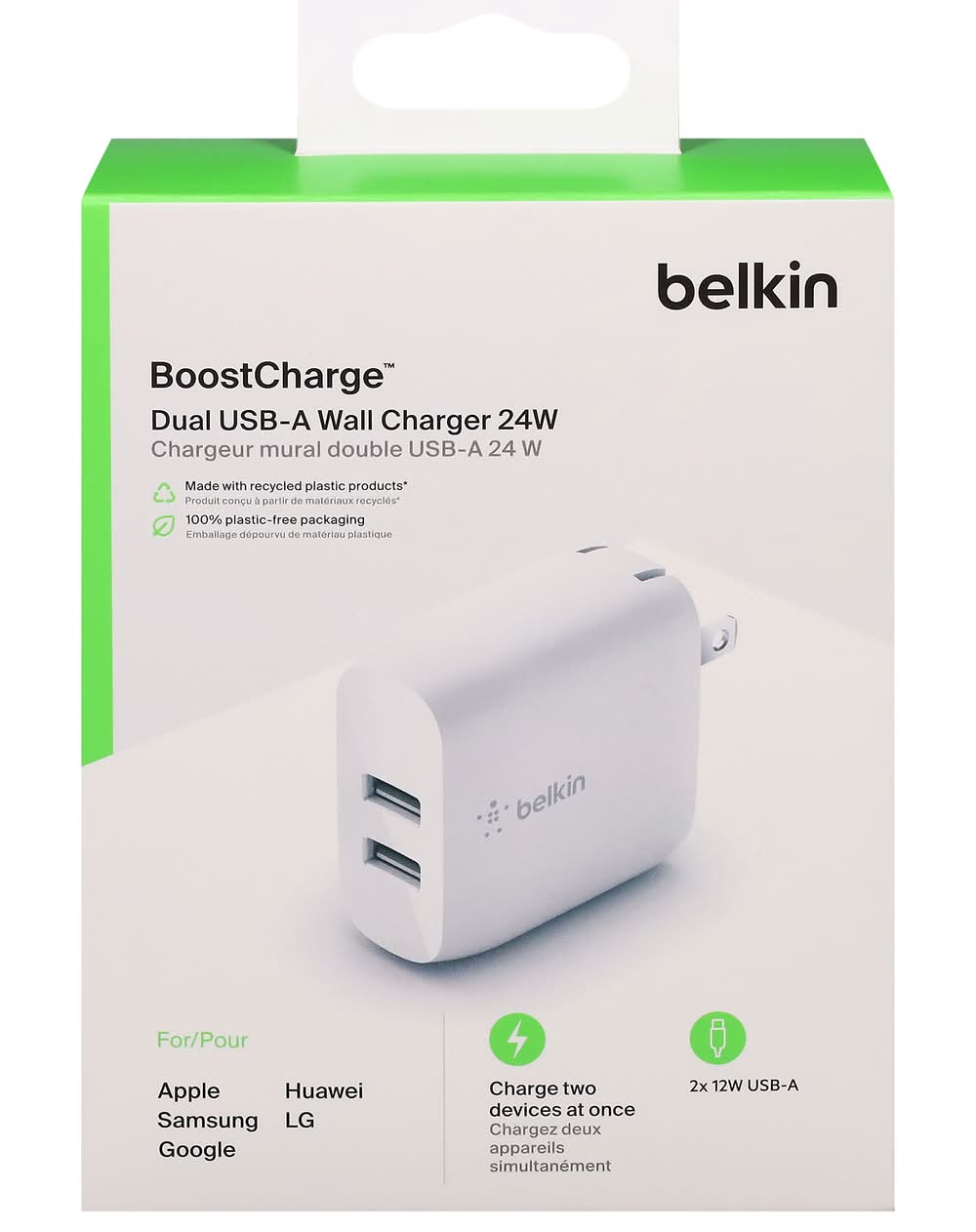 Belkin 24W Dual Usb-A Wall Charger