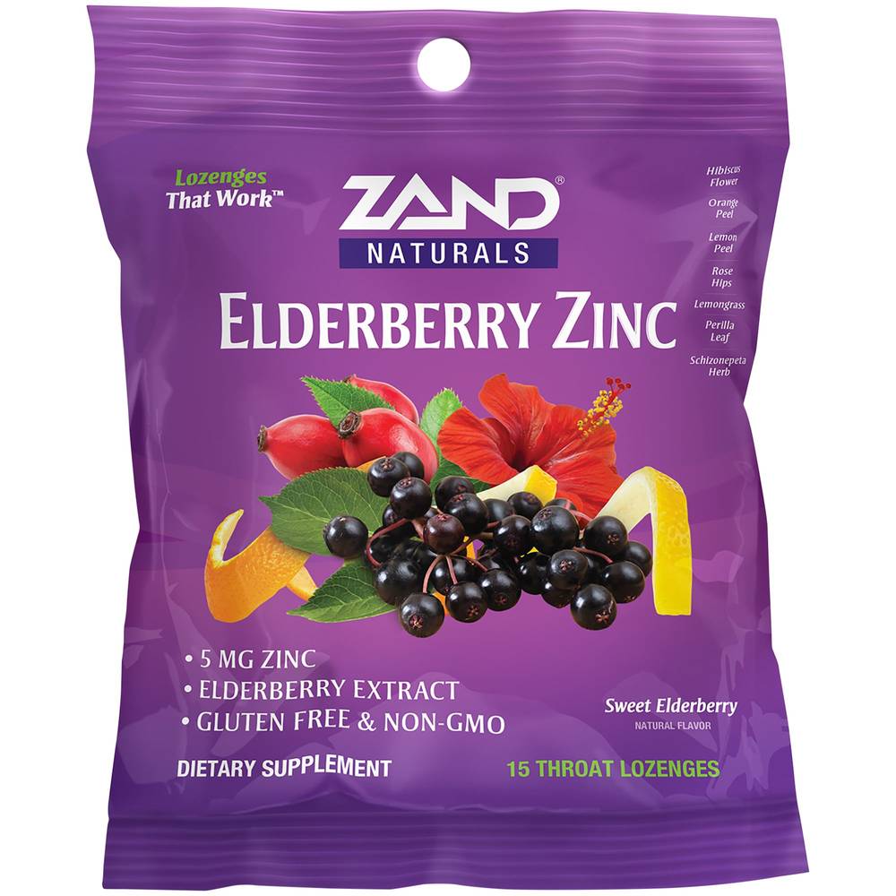 Zand Throat Lozenges (elderberry)