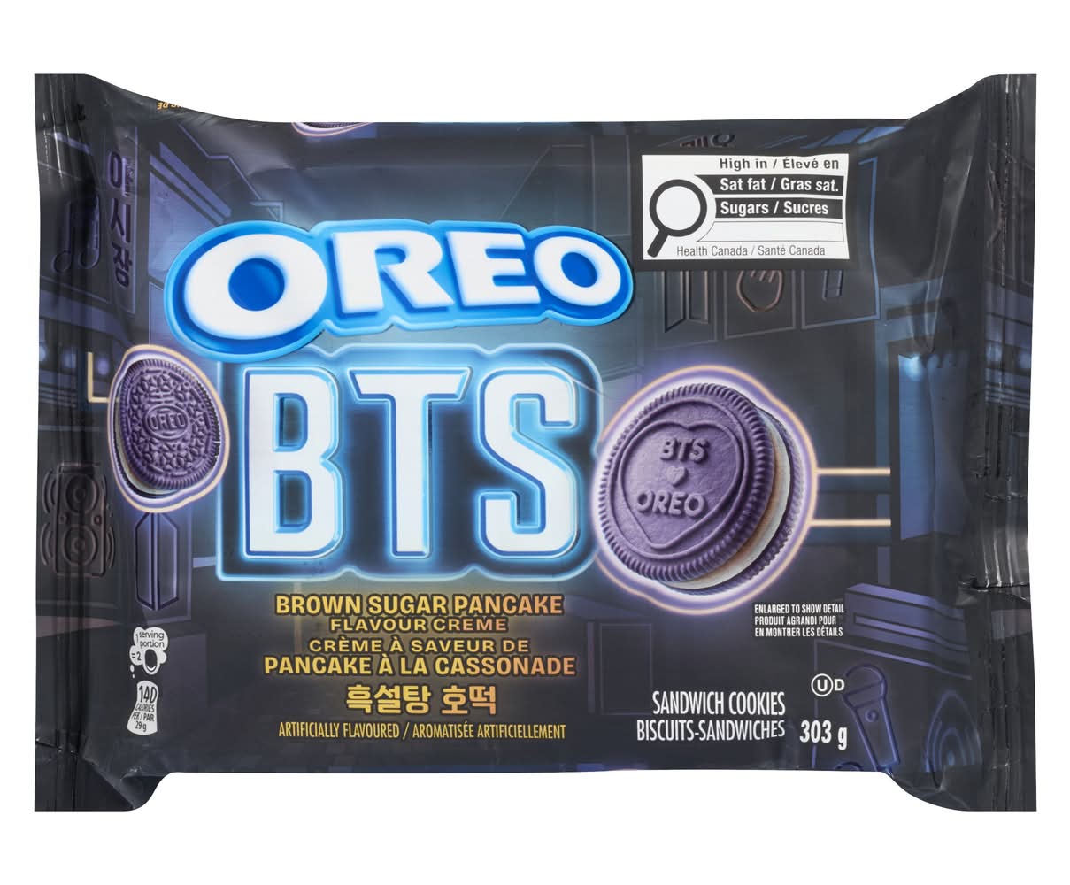 Oreo Bts Crème Sandwich Cookies, Brown Sugar Pancake (303 g)