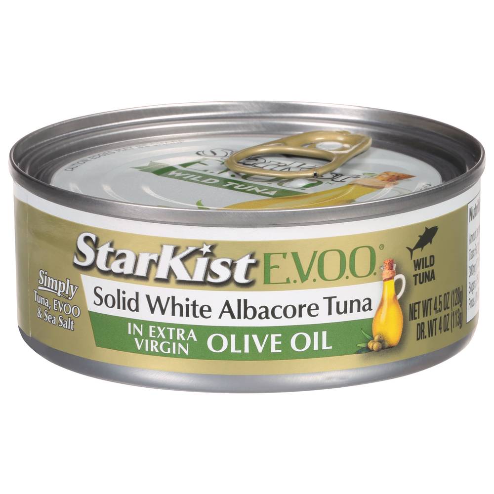 Starkist Solid White Albacore Tuna in Extra Virgin Olive Oil (4.5 oz)