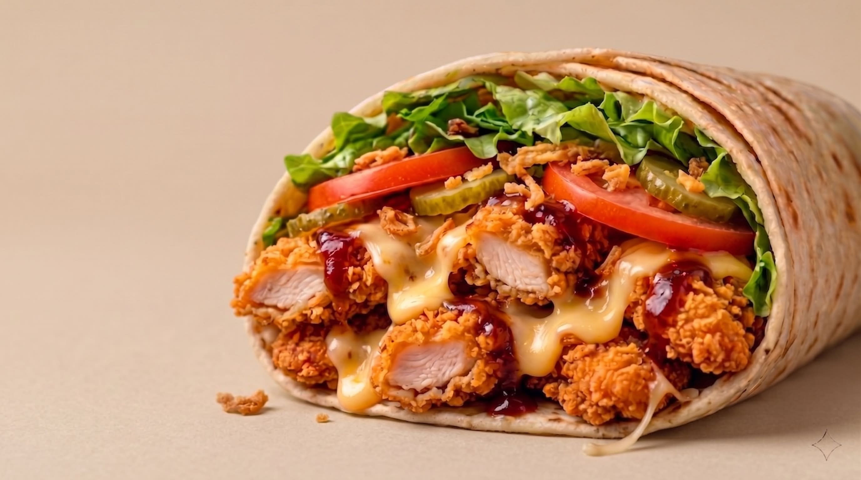Combo Crispy  Tenders Wrap  🥙 + 🍟