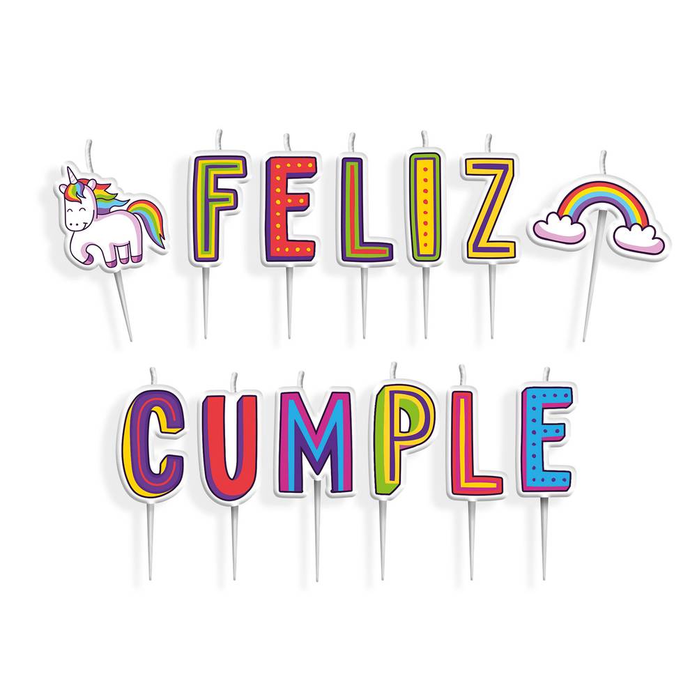 ARGOS vela cumpleaños unicornio (13 u)