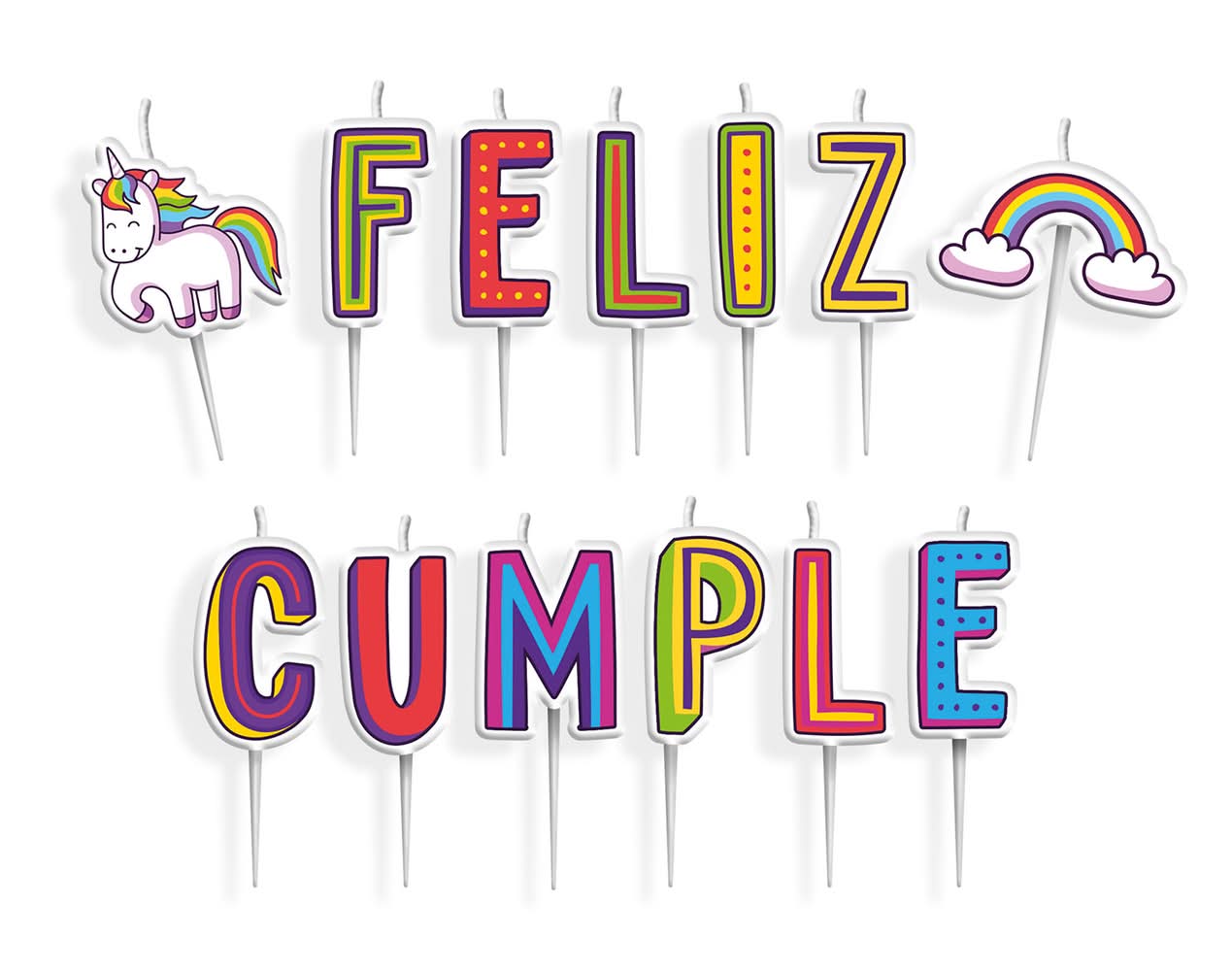 ARGOS vela cumpleaños unicornio (13 u)