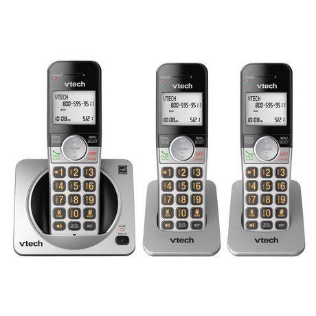 Vtech téléphone sans fil extensible à combinés dect 6.0 (1 ensemble) -  handset dect 6.0 expandable cordless phone (1 set), Delivery Near You