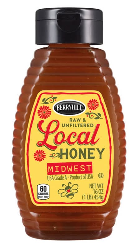 Berryhill Raw & Unfiltered Midwest Local Honey (16 oz)