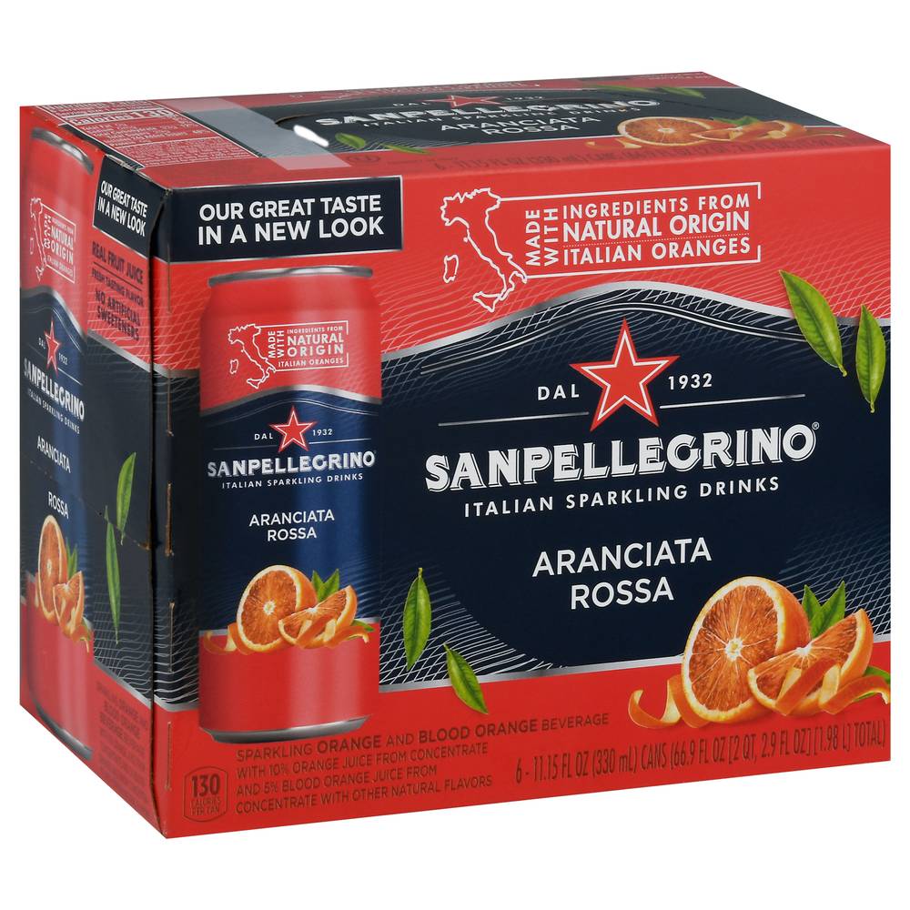 Sanpellegrino Ananciata Rossa Italian Sparkling Water (6 pack, 11.15 fl oz)