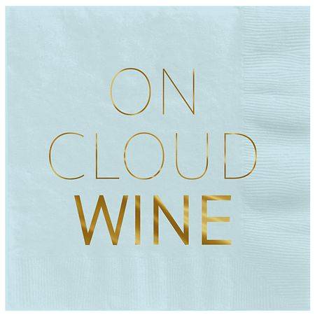 Hallmark Cocktail Napkins ("On Cloud Wine") - 16.0 ea