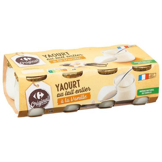 Carrefour Original - Yaourt au lait entier (vanille)
