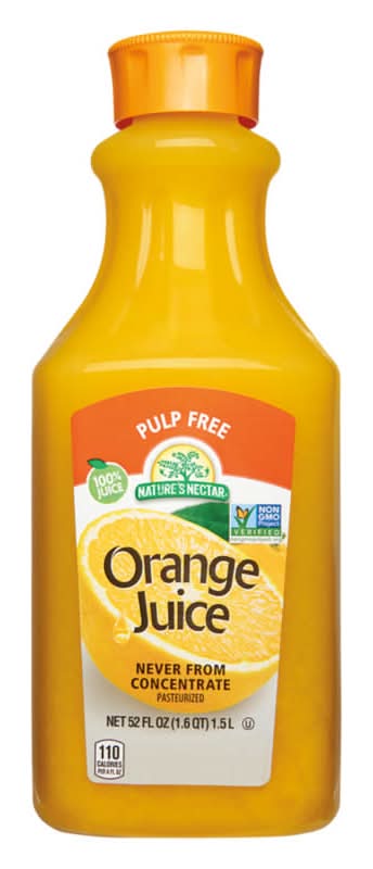 Nature's Nectar 100% Pulp Free Orange Juice (52 fl oz)