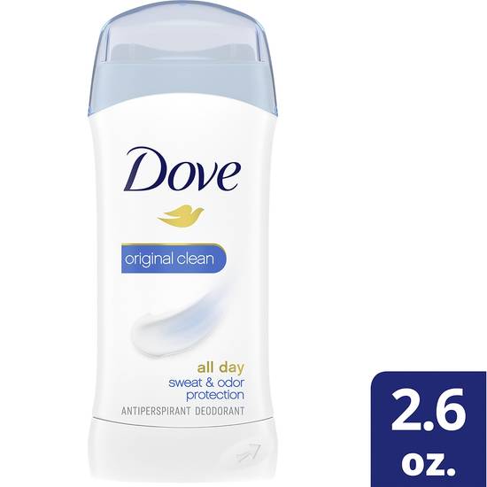 Dove Original Clean Antiperspirant Deodorant, 2.6 OZ