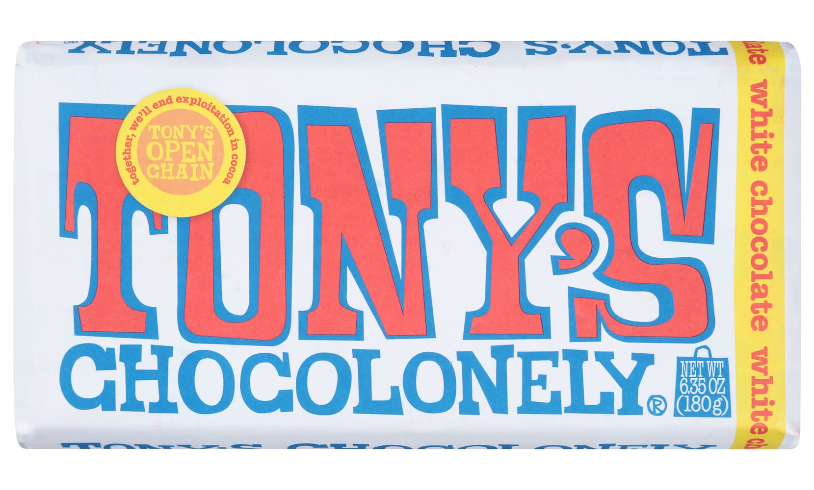 Tony's Chocolonely White Chocolate (6.35 oz)