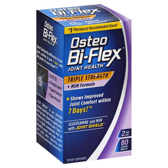 Osteo Bi-Flex Triple Strength Joint Health + Msm Formula (80 tablets)