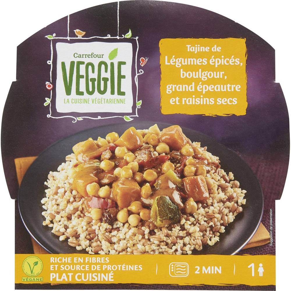 Carrefour Veggie - Plat cuisiné tajine de légumes