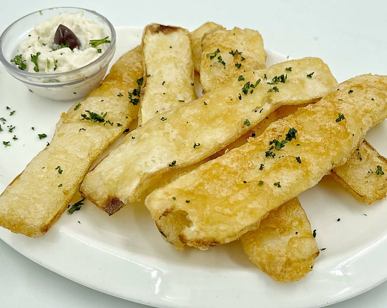 Kolokithakia / Fried Baby Marrows