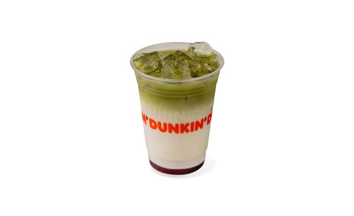 Strawberry & White Chocolate Iced Matcha