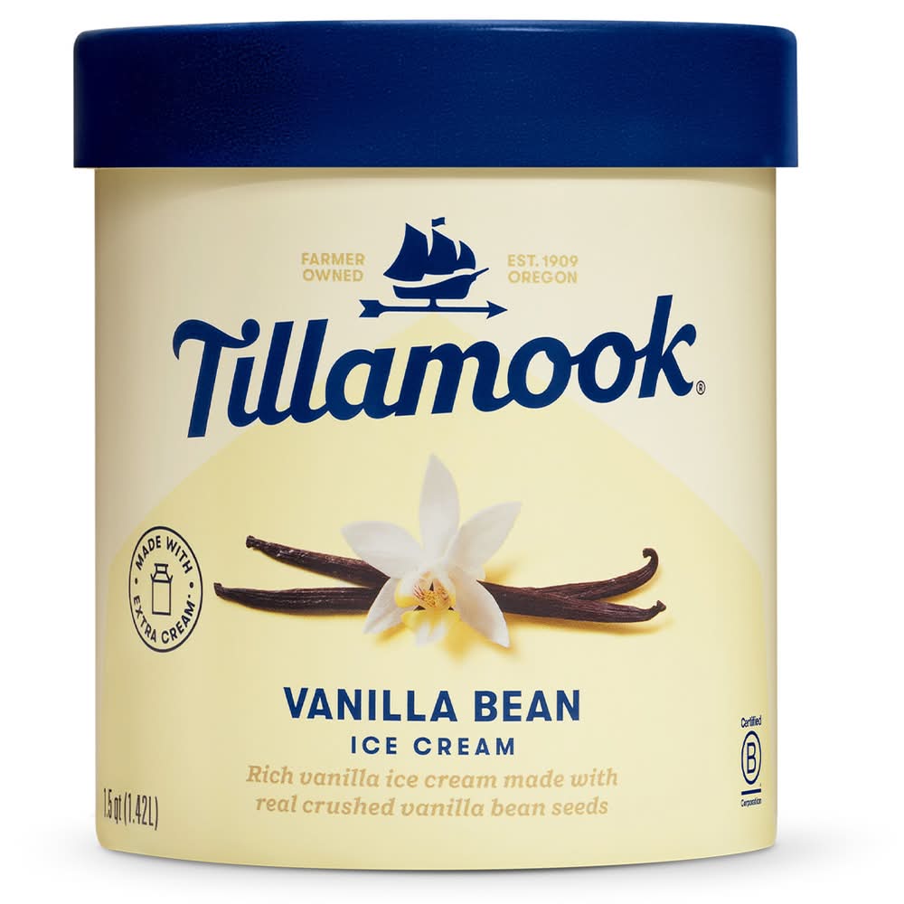 Tillamook Ice Cream, Vanilla Bean (1.5 qt)