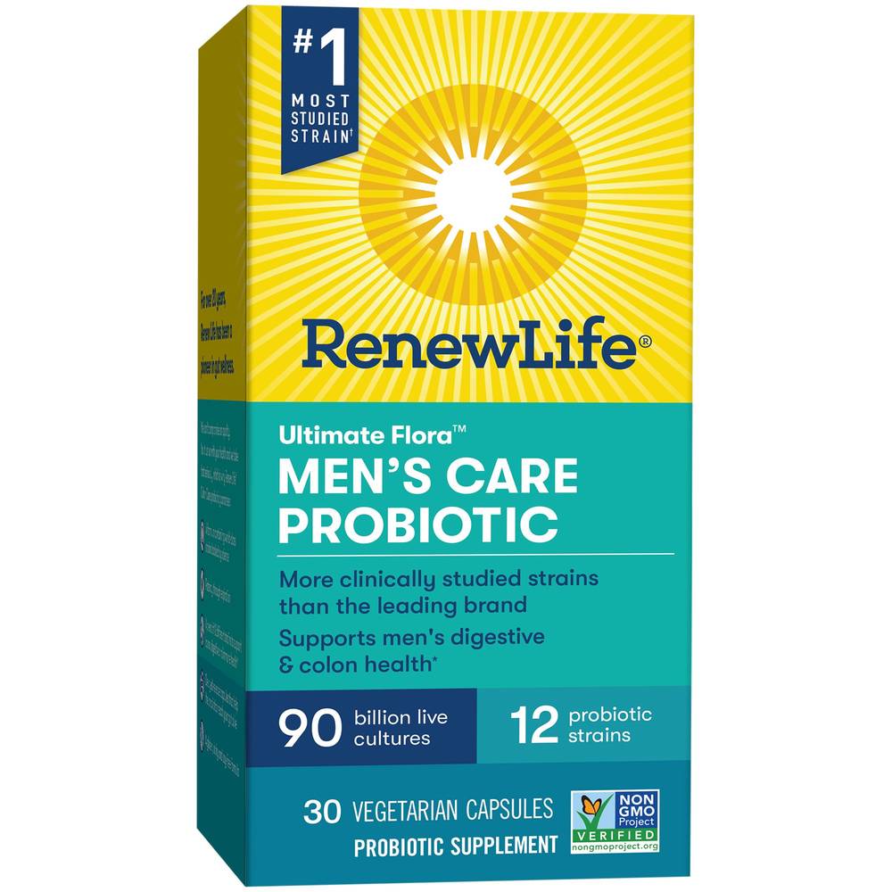 Ultimate Flora Men'S Complete Probiotic - 90 Billion Cfus (30 Vegetable Capsules)