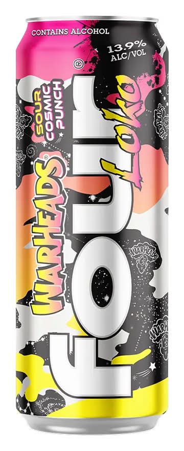 Four Loko Warheads Sour Cosmic Punch