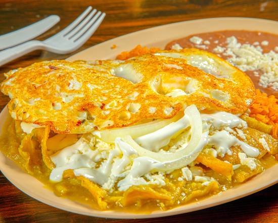 Chilaquiles Verdes Plate