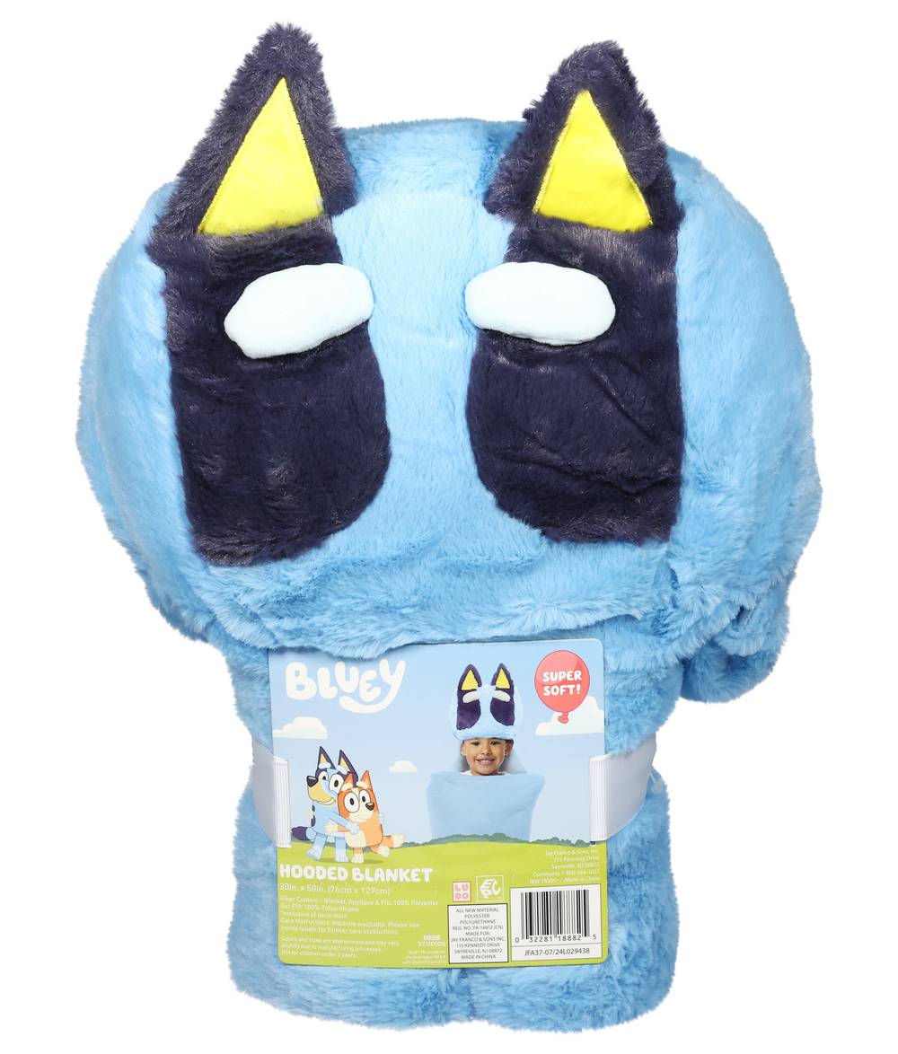 BLUEY Super Soft Hooded Blanket