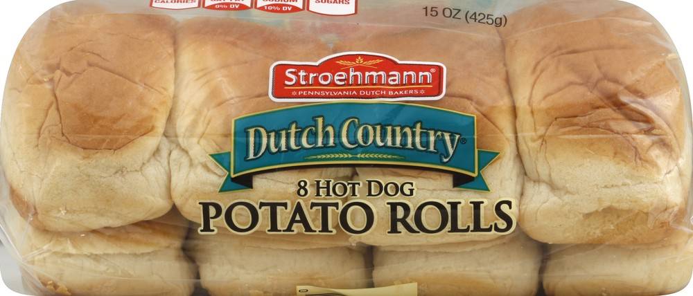Stroehmann Dutch Country Potato Hot Dog Rolls