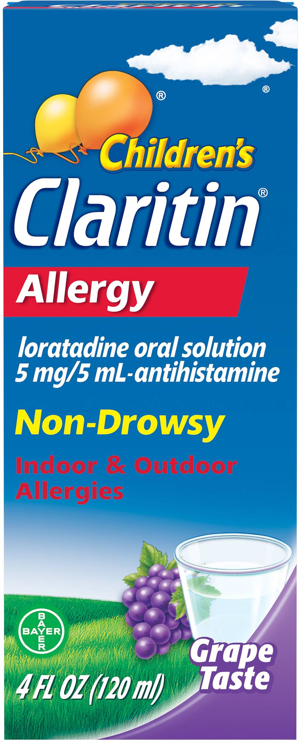 Claritin Children's Grape Taste Allergies Relief Syrup (4 fl oz)