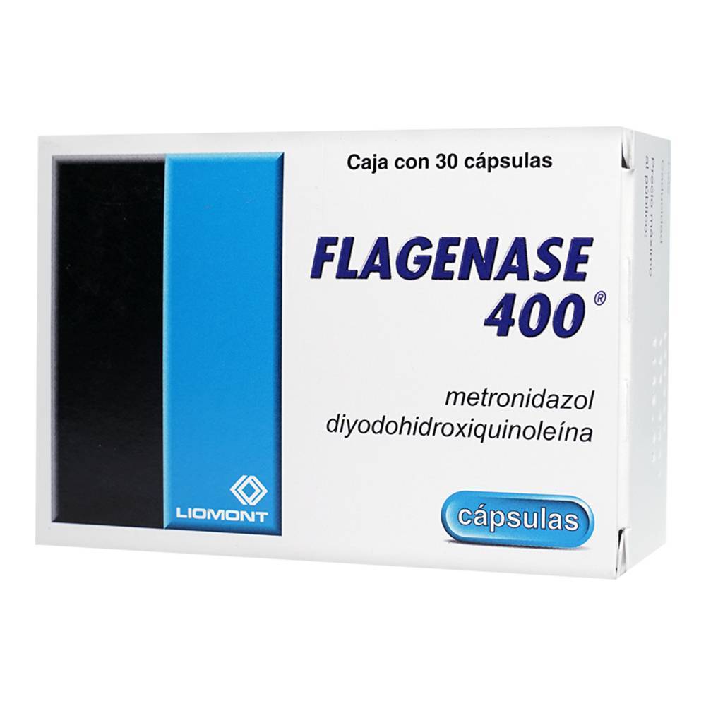 Liomont flagenase 400 cápsulas 400 mg/200 mg (30 piezas)