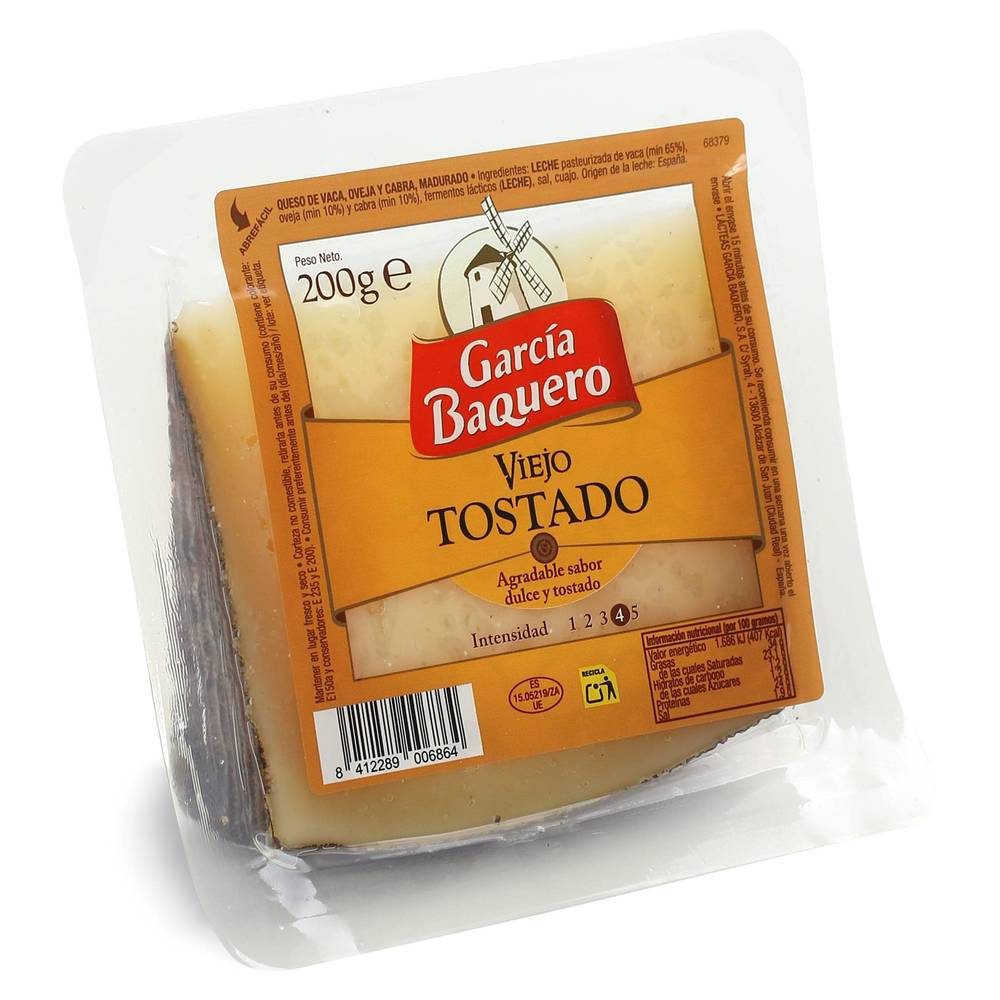 Queso Viejo Tostado Mezcla García Baquero 200 G