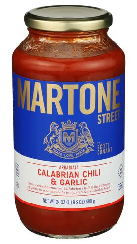 Martone Street Arrabiata Calabrian Chili & Garlic Pasta Sauce