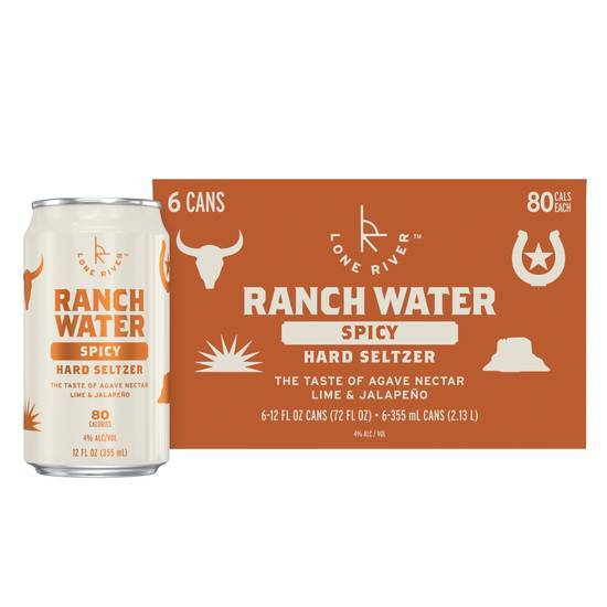 Lone River Spicy Ranch Water (6x 12oz cans)