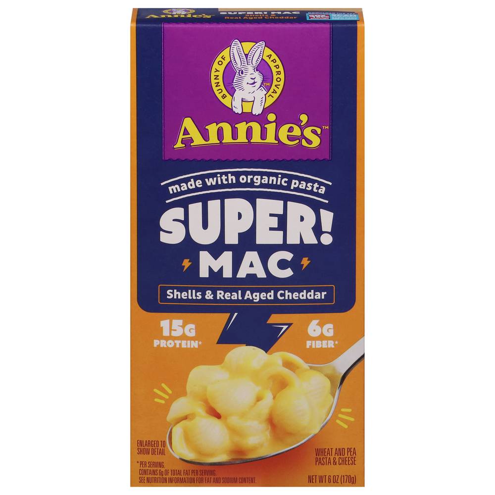 Annie's Super Mac Shells & Real Aged Cheddar