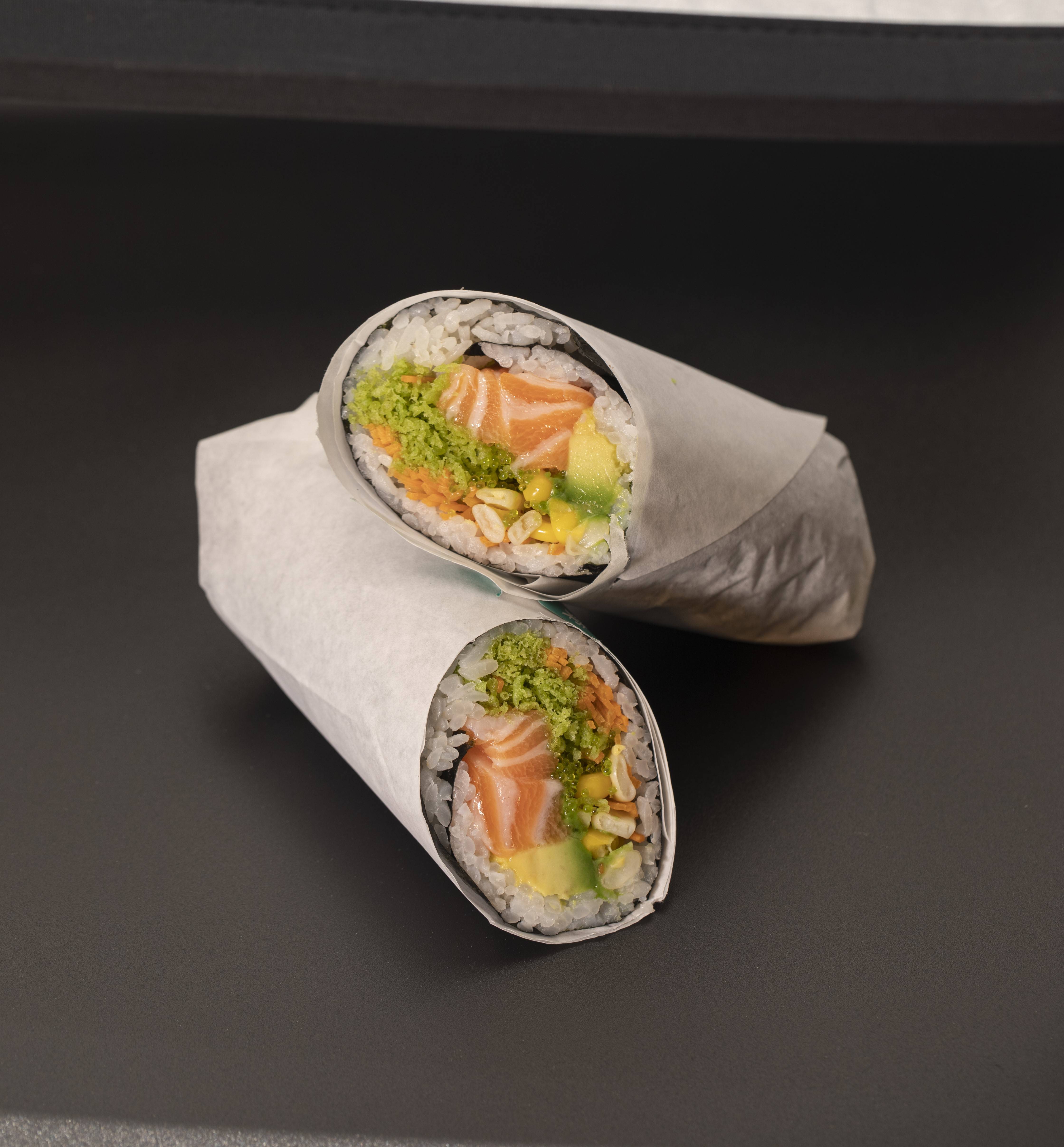 Salmon Burrito (2 pc)