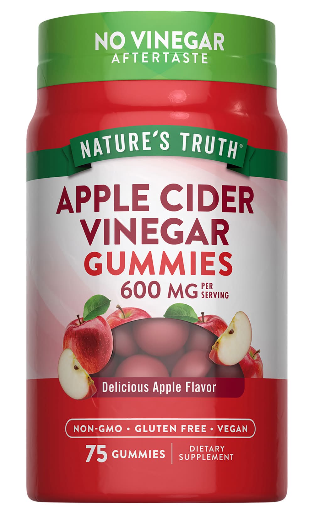 Nature's Truth Apple Cider Vinegar 600 mg Vegan Gummies (8 oz)