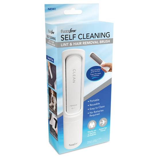 Fuzz Free Self Cleaning Lint & Hair Removal Brush