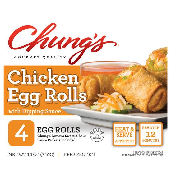 Chung's Chicken Egg Rolls Gourmet Quality ( 4 ct )