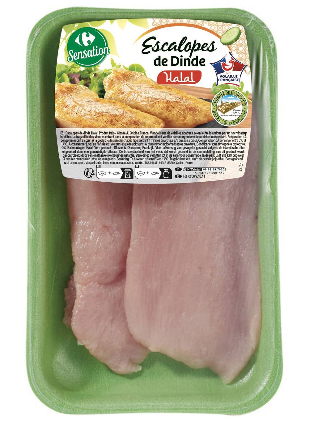 Carrefour Sensation - Escalopes de dinde halal (2)