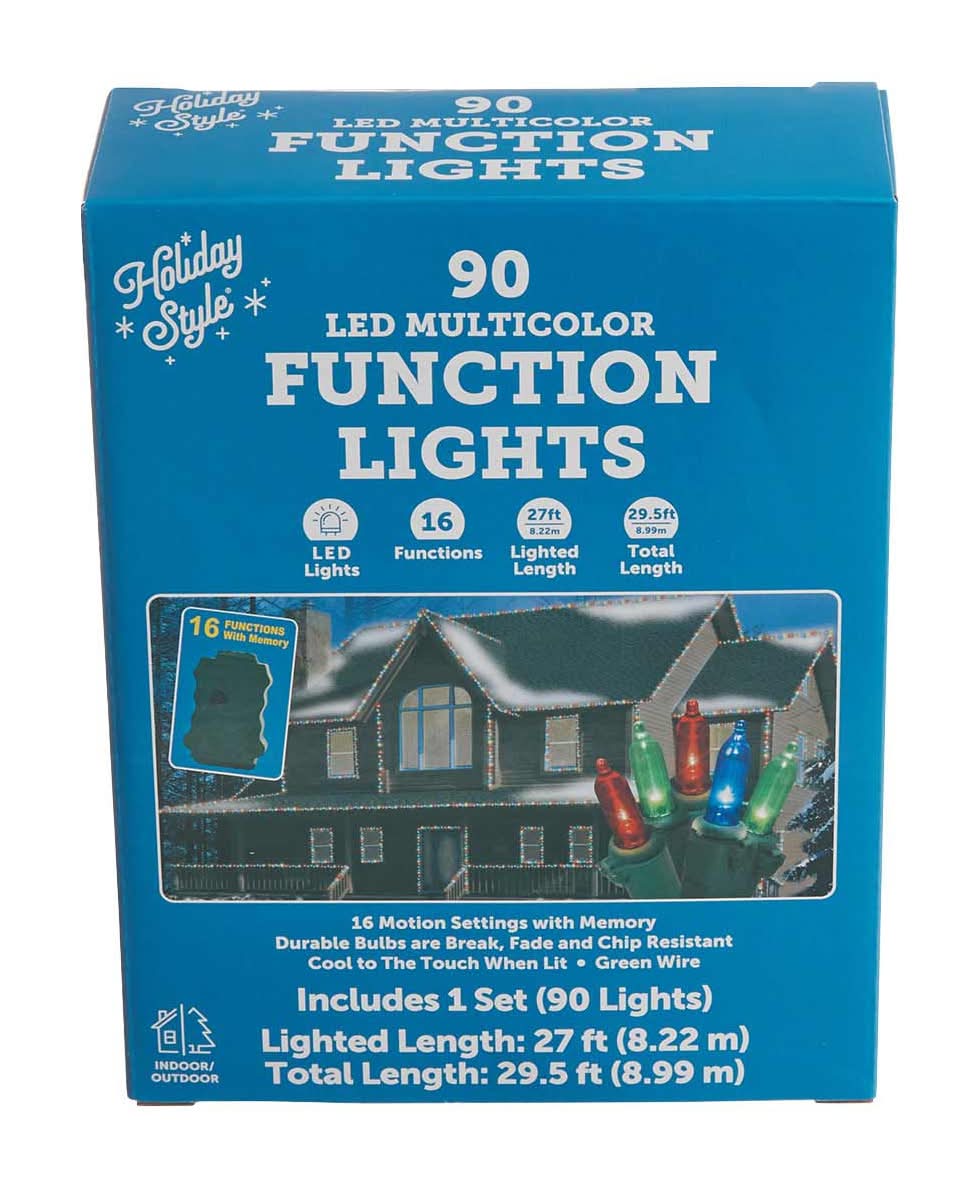 Holiday Style 90 Led Multicolor Function Christmas Lights