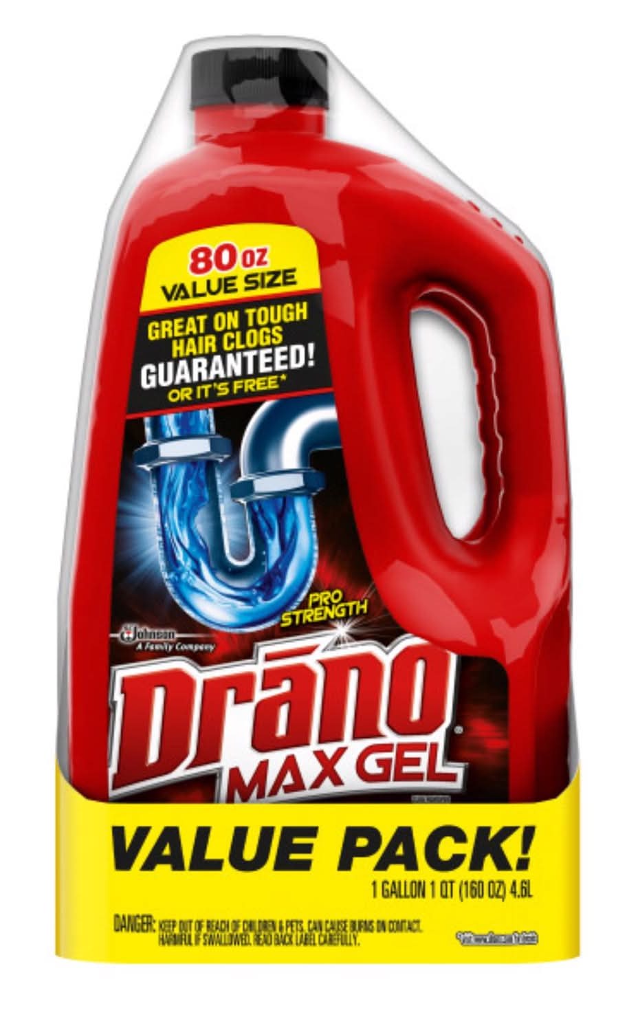 Drano Professional Strength Gel Drain Clog Remover 80 Oz