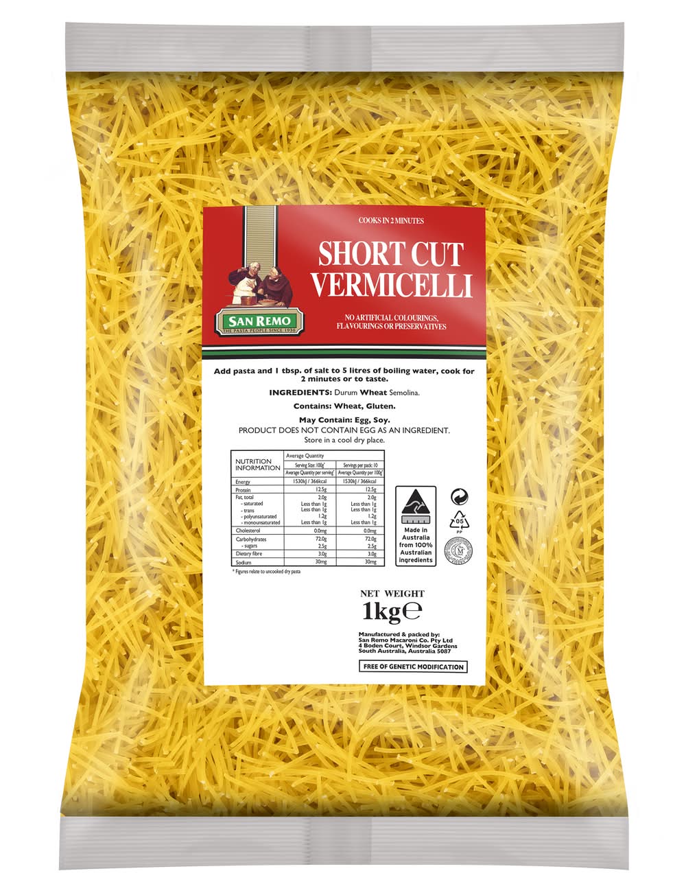 San Remo Short Cut Vermicelli (1kg)