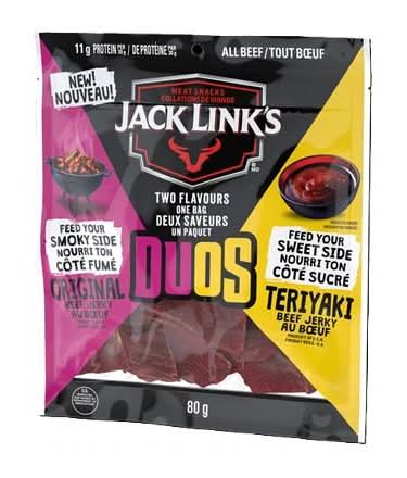 Jack Link's Duos Original and Teriyaki Beef Jerky (80 g)