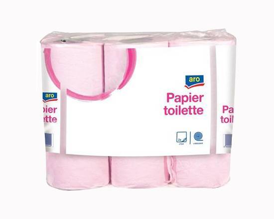 Papier Toilette ARO - Paquet de 6 rouleaux