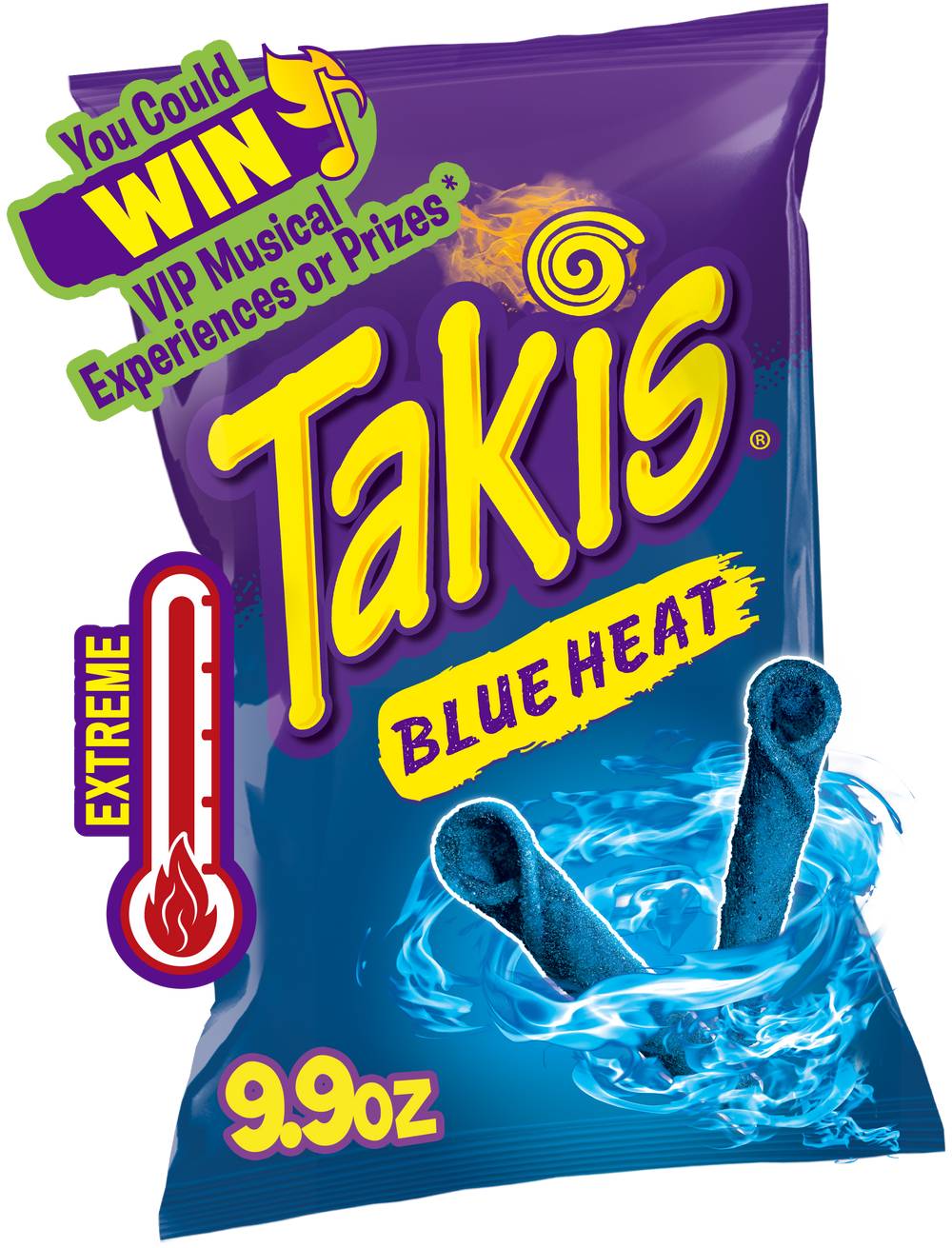 Takis Blue Heat Tortilla Chips, Hot Chili Pepper (9.9 oz)