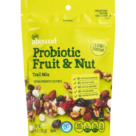Abound Gold Emblem Probiotic Fruit & Nut Trail Mix