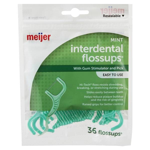 Meijer Interdental Flossups, Mint (36 ct)