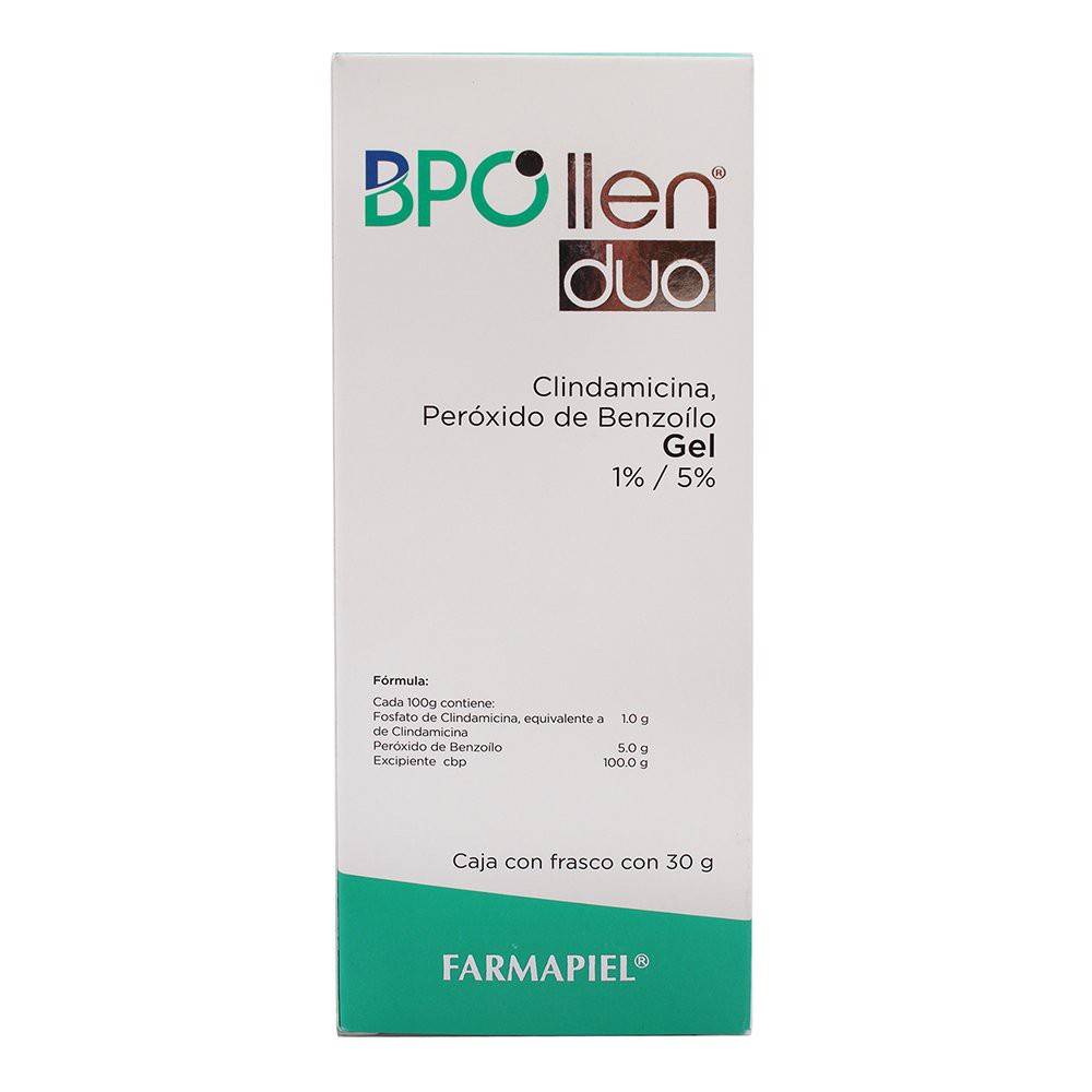 Farmapiel · Bpollen duo clindamicina/peróxido de benzoilo gel 1%/5%