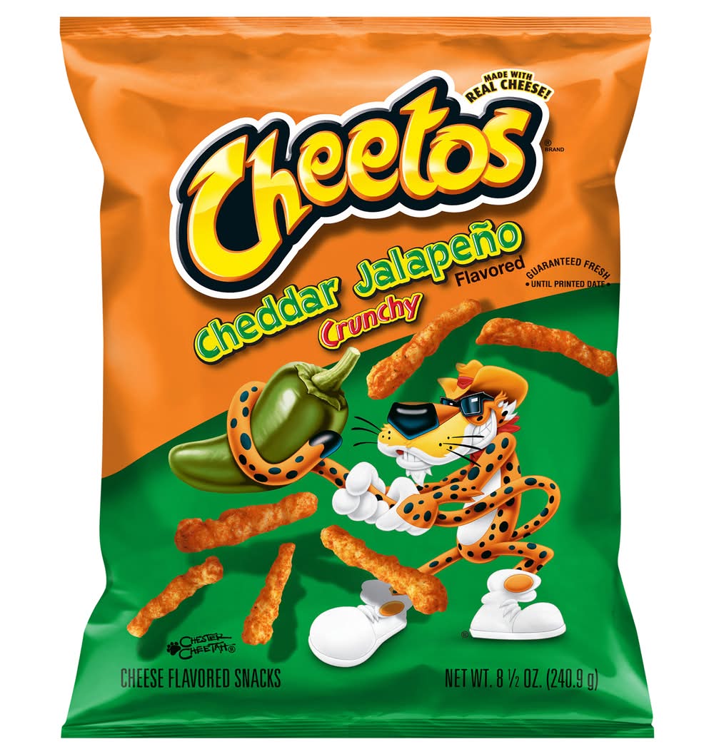 Cheetos Crunchy Snacks, Cheddar Jalapeño (8.5 oz)