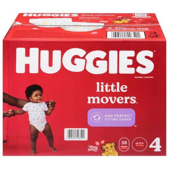 Huggies Little Movers Disney Baby Diapers (58 ct) (size 4)