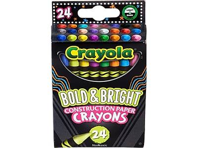 Crayola Construction Paper Crayons, School & Art Supplies, 24 Count