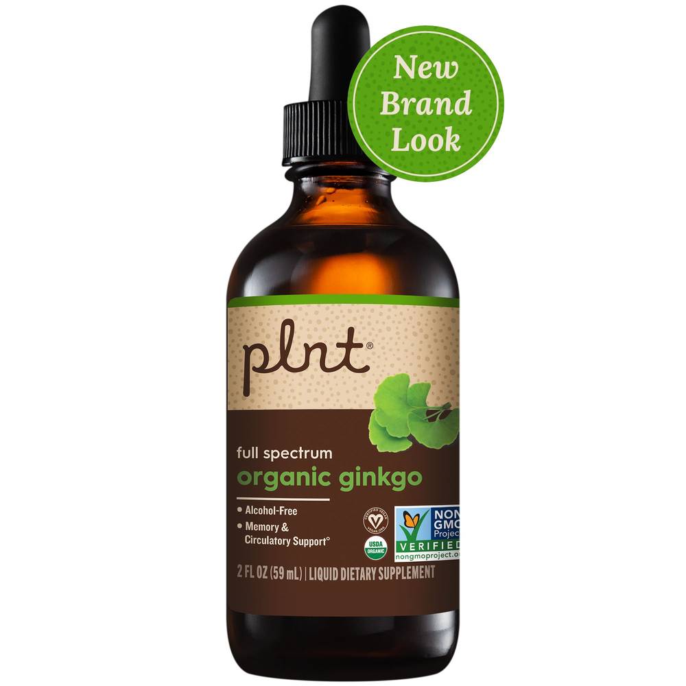 Plnt Alcohol Free Organic Liquid Supplement (ginkgo)