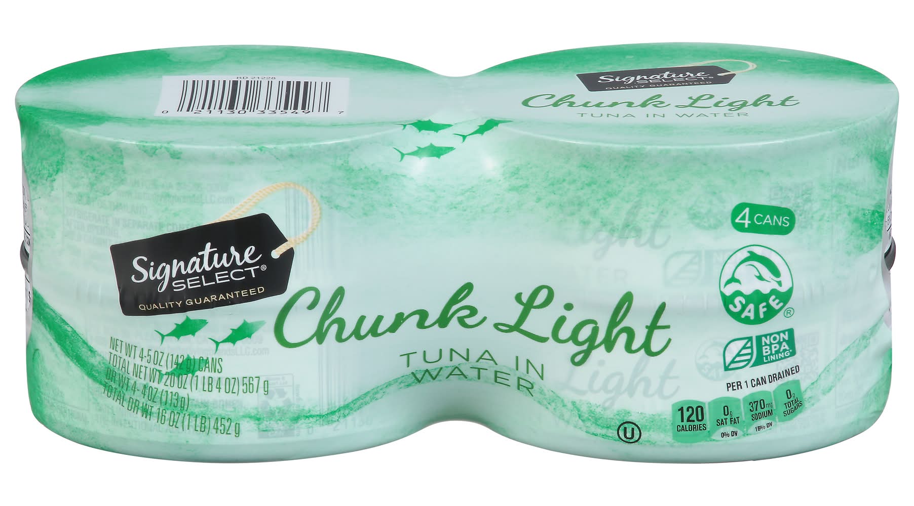 Signature Select Chunk Light Tuna in Water (5 lbs, 4 ct)